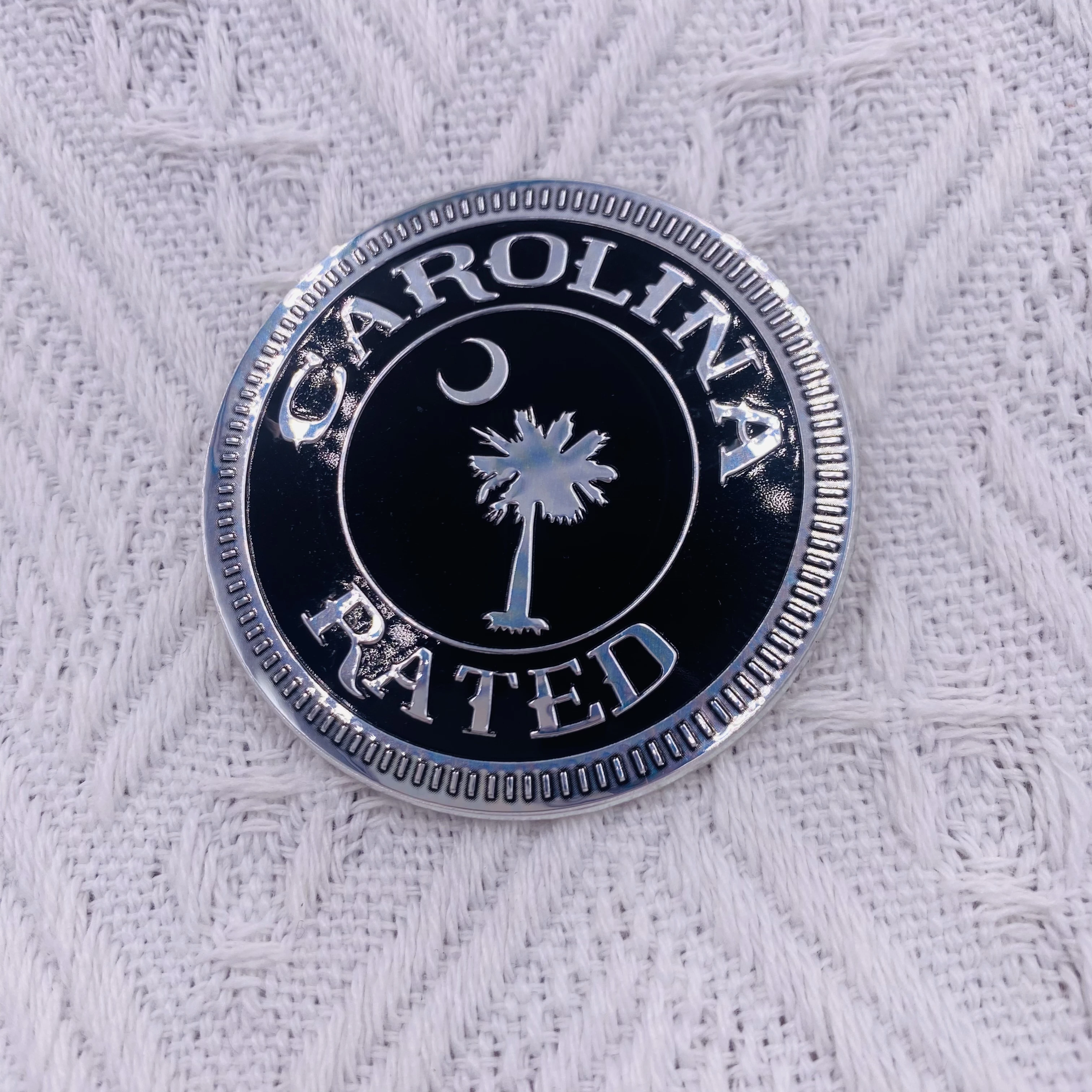 2023 Popular Design Customization Lettering Pictures Aluminum metal Waterproof Nameplate Embossed Sticker