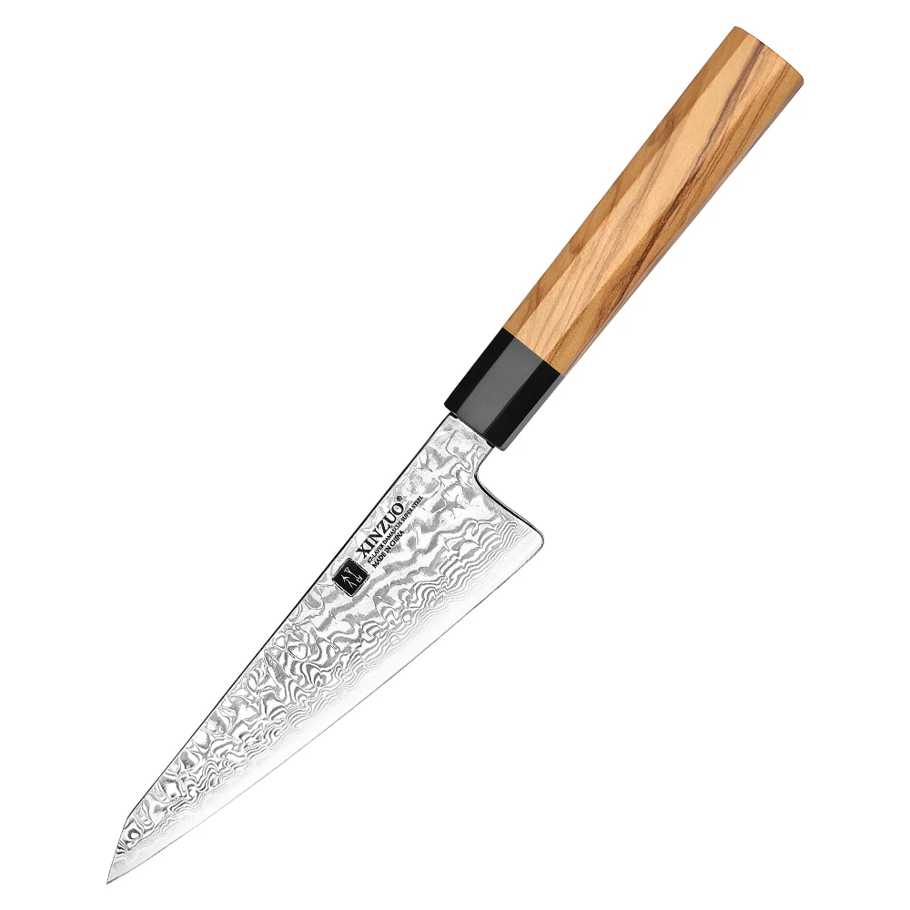 XINZUO New Damascus Steel Honesuki Knife 6' High Carbon Japanese Boning Knives