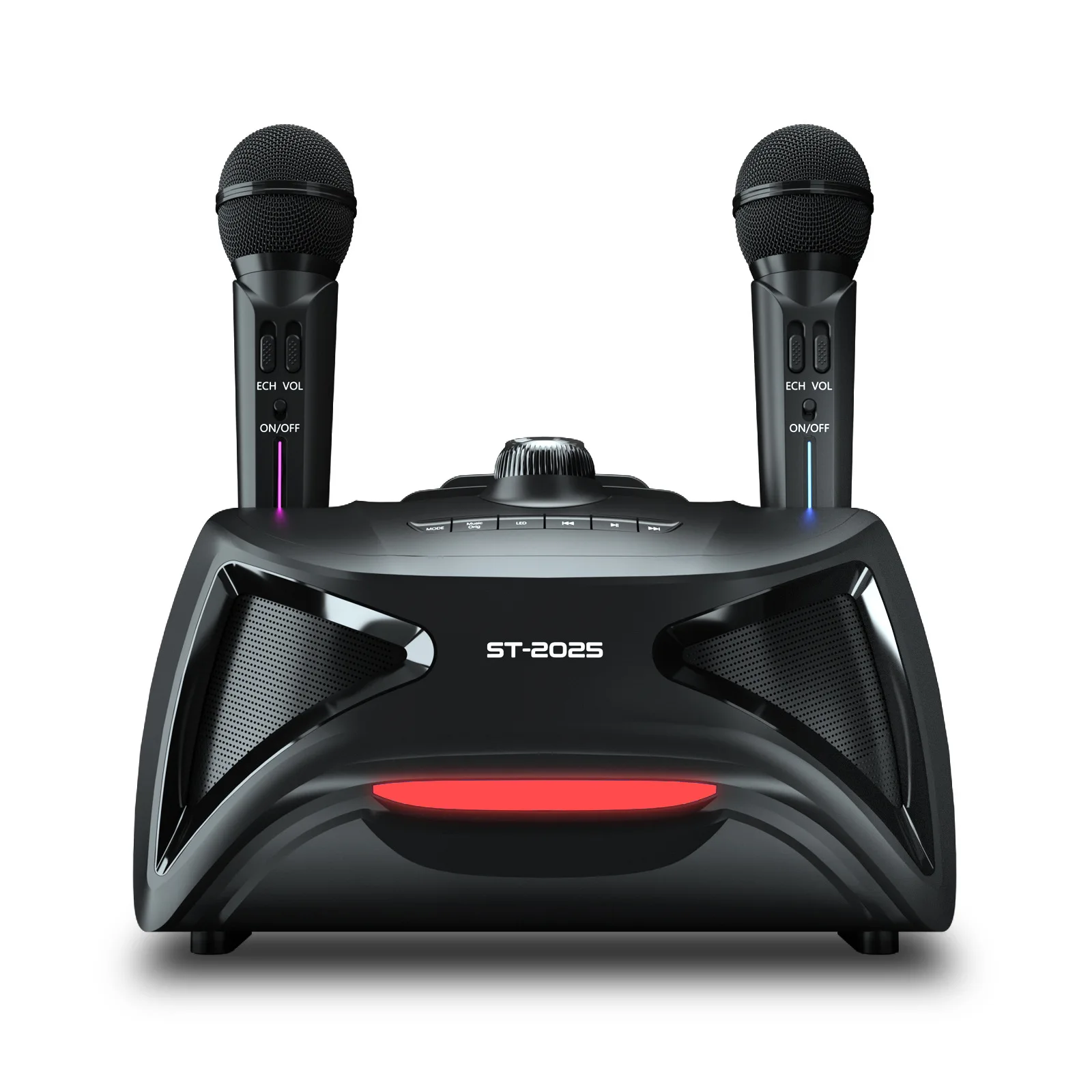 St2025 2in1 30w Wireless Speaker With Microphone Home Ktv Outdoor Portable karaoke speaker system with mic