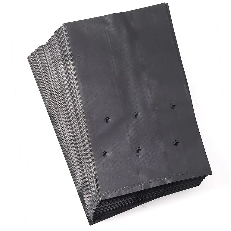 Custom 20*25cm Plastic Nursery Bags Pe Plastic Seedling Bag grow bags for plants