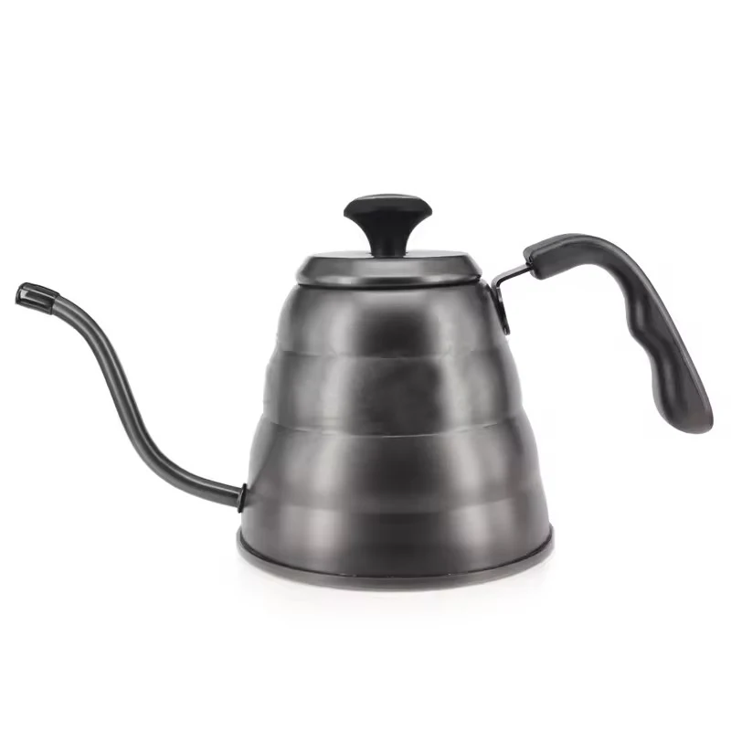 Hot Sale Stainless Steel Gooseneck Long Spout Coffee Maker Pour over Pot Hand Drip Kettle in 0.7/1.0/1.2L Sizes