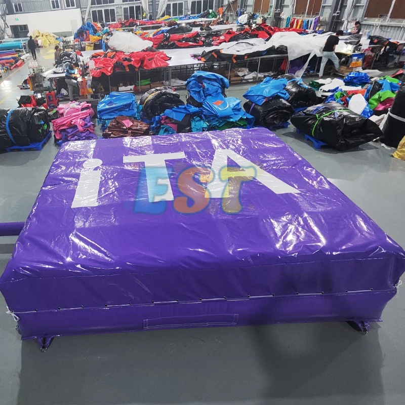 Custom Airbag Sports Games Jumping Ski Landing Super Safety Free Fall Inflatable Bike Stunt Mat