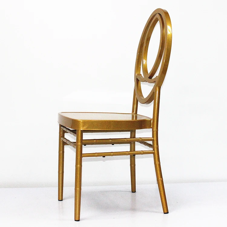 Wholesale Foshan Factory Made Gold Aluminum Metal Wedding Phoenix Chair