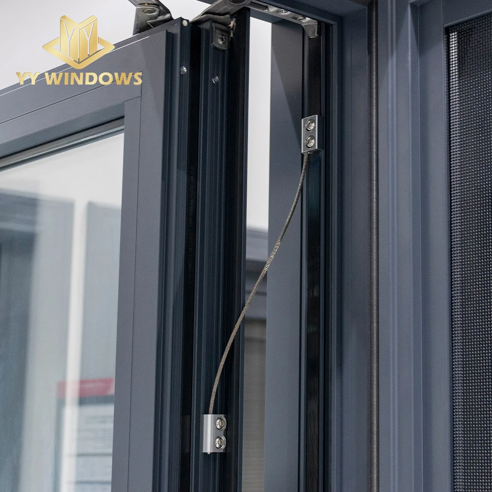 NFRC Standard Thermal Break Windows For Home Double Glazing Casement Windows With Screen