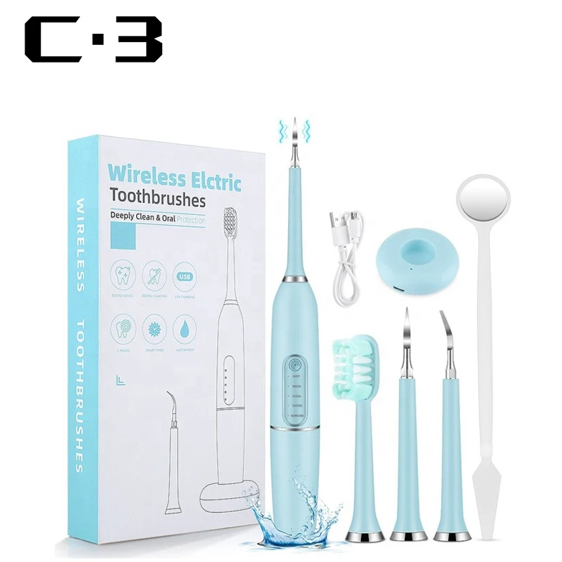 2 In 1 New IPX7 Waterproof Portable Oral Irrigator Dental Waterpik Rechargeable Water Flosser Jet Electric Toothbrush for Travel