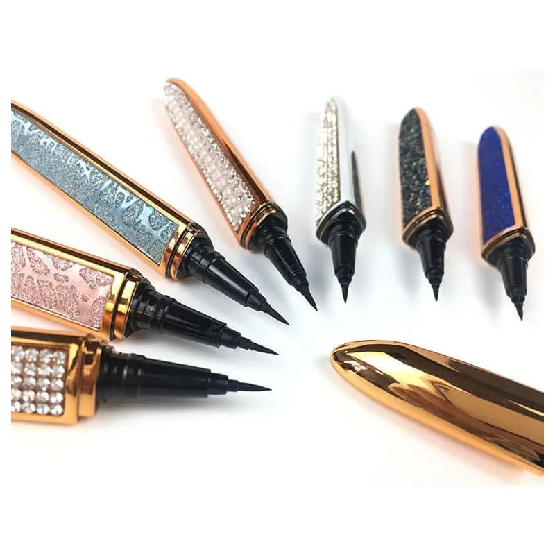 Mikiwi 2021 new design black clear waterproof eyeline pencilr glue pen cosmetics oem eyelash glue pen