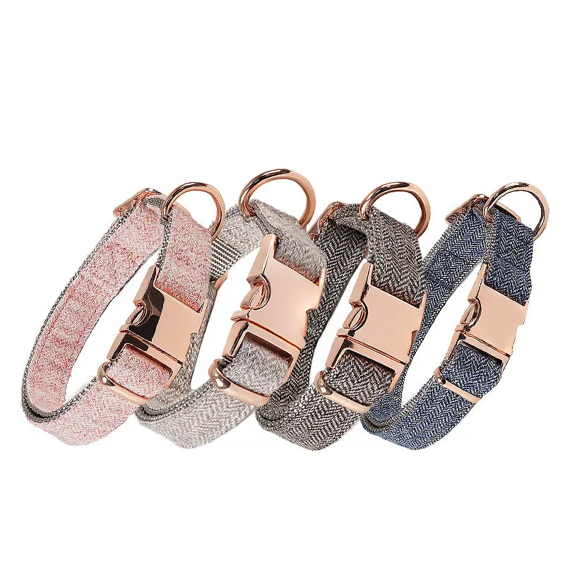 Pet Supplies Collar Custom Logo Personalized Designer Eco Friendly Cotton Waterproof Luxury Hemp Pet hemp dog collar