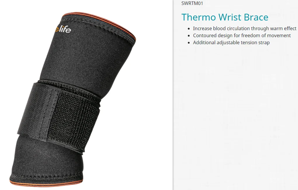 E-Life WRN002 Wrist Brace Compression Night Wrist Sleep Support Brace Fits Both Hands Treat Wrist Pain