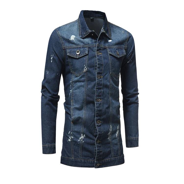2021 горячая Распродажа весенняя одежда Модная Джинсовая куртка для мужчин на заказ хлопковые джинсы простая куртка