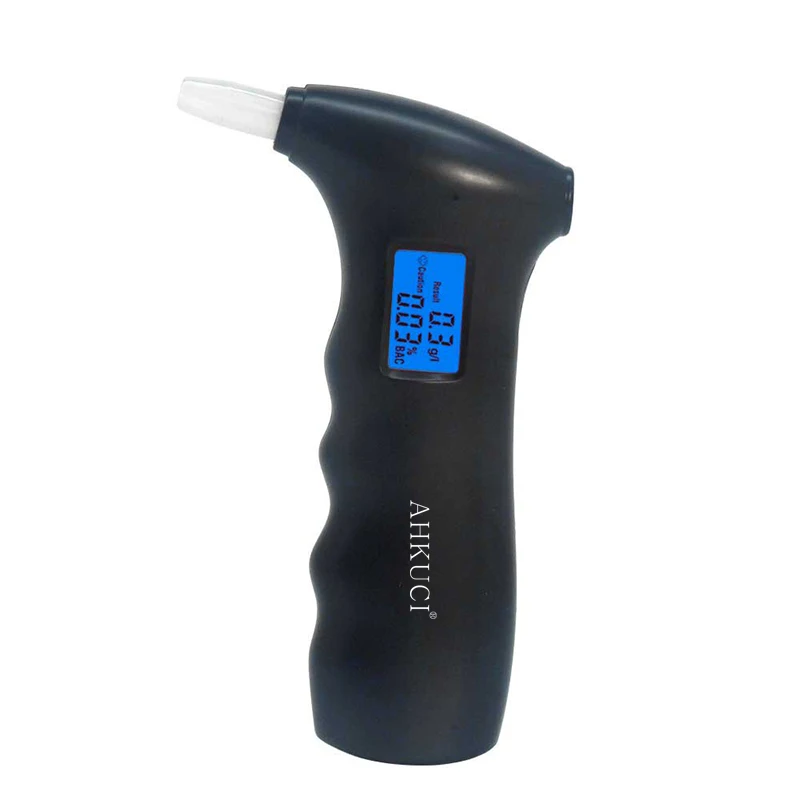 Blue Backlight High accuracy Digital Alcohol Meter  LCD digital Breath alcohol tester AT-65s