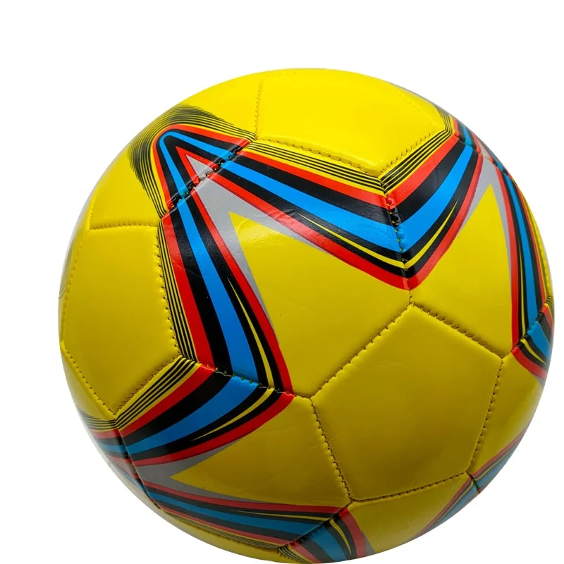 Size 5 Classic Style Red Black 32 Panels  Training PVC Football Soccer Ball