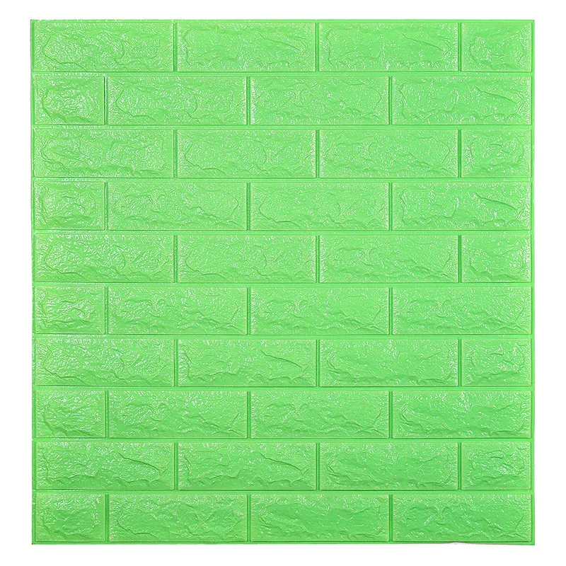 
70*77 cm Made in China wholesale Brick pattern 3 d wallpaper XPE foam sound insulation purple Self Adhesive wall paper 