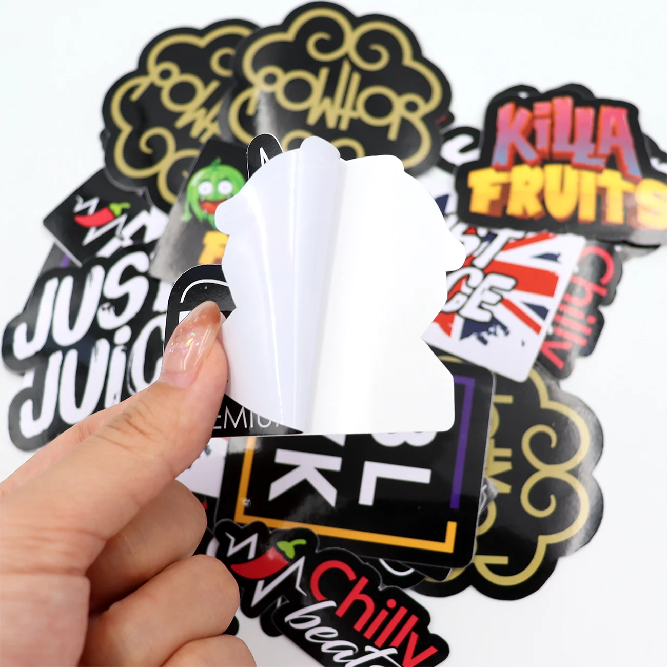 Custom Printed Logo Anime Cartoon Stickers Die Cut PVC Waterproof Laptop Die Cut Sticker