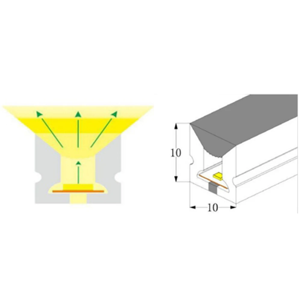 custom 12v 24v decorative flex neon rope lamp neon flexible silicone tube led neon sign light