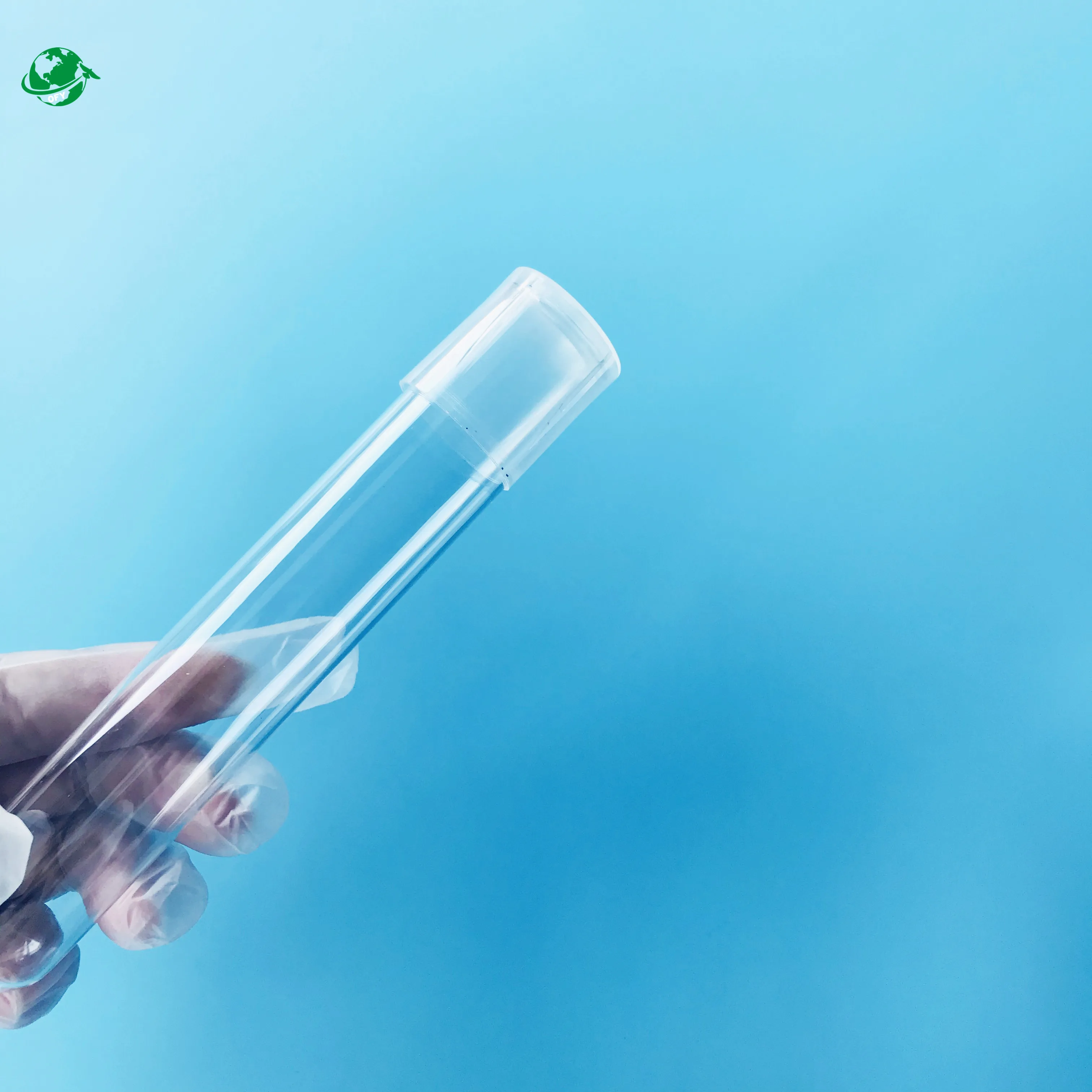 Custom size 23mm 25mm glass test tube with cigar band labels for cigar container