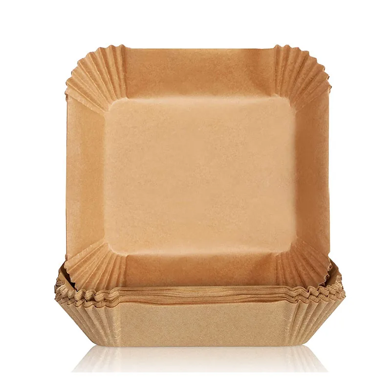 Wholesale Waterproof Greaseproof Disposable Air Fryer Food French Fries Paper Liner Custom Parchment Silicone Baking Paper Tray