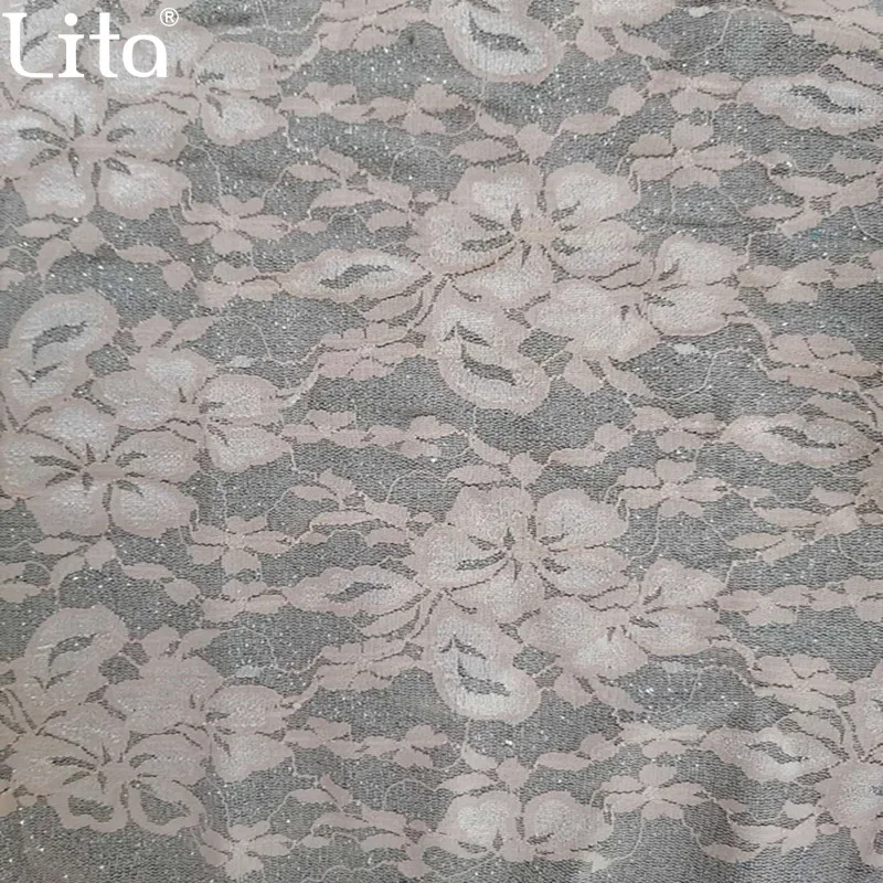 Lita Online sales seven choosable colors finished bronzing lace composite fabric