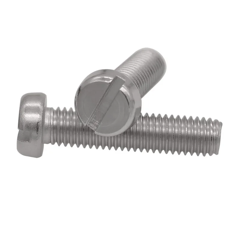 Slotted Cheese Cylindrical Screws M 4 x 4 mm DIN 84 Stainless Steel Bolt A4 ISO 1207  Slotted Cylinder Head Screw