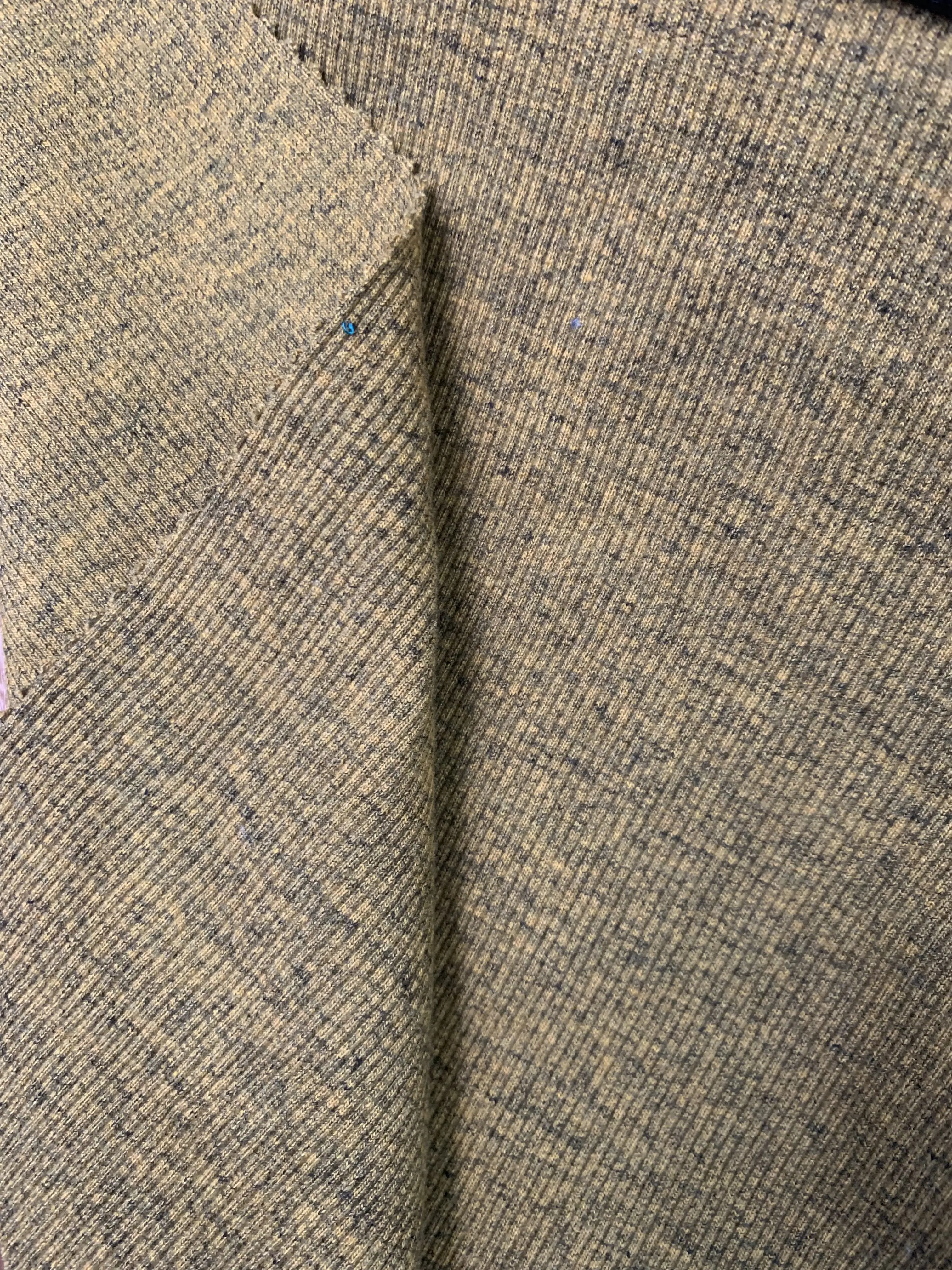 2021Hot Selling 58%Cotton 37%Poly 5%Span Organic Cotton Rib Recycle Poly Knitted Fabric For Apparel And Garment Clothes