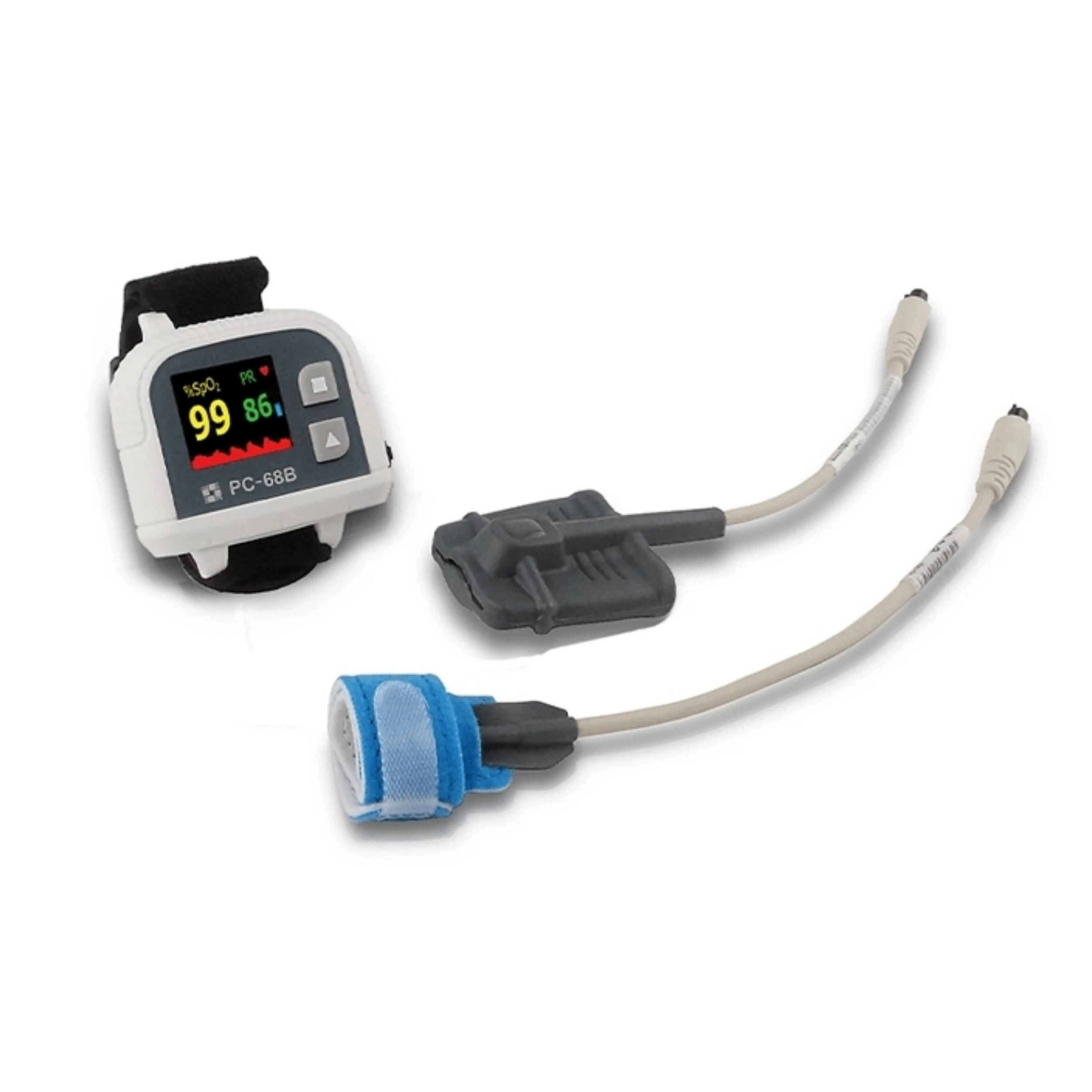 Wrist rechargeable battery telemedicine system pulse Oxi  Meters