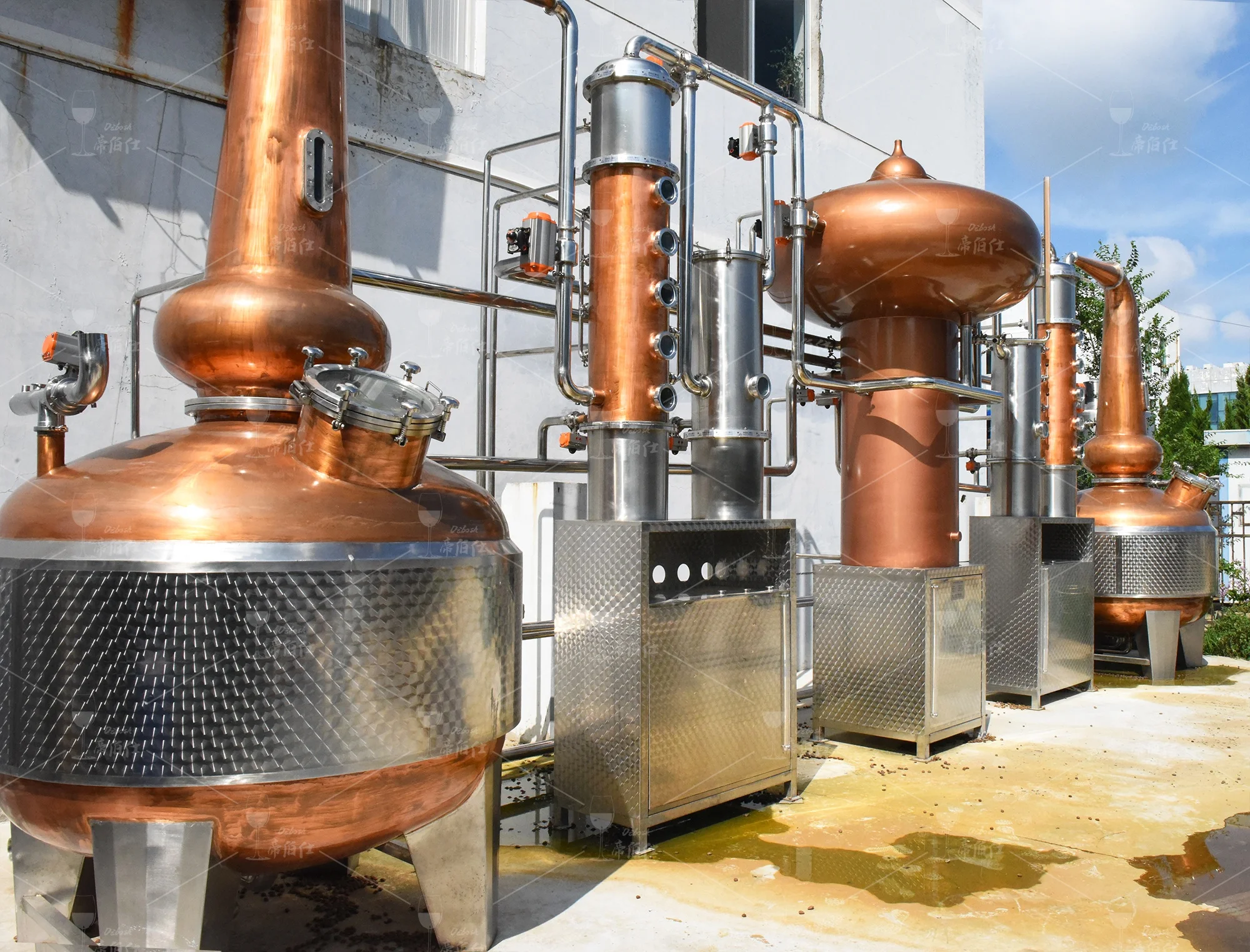 2000 liters automatic industrial alcohol distillation equipment