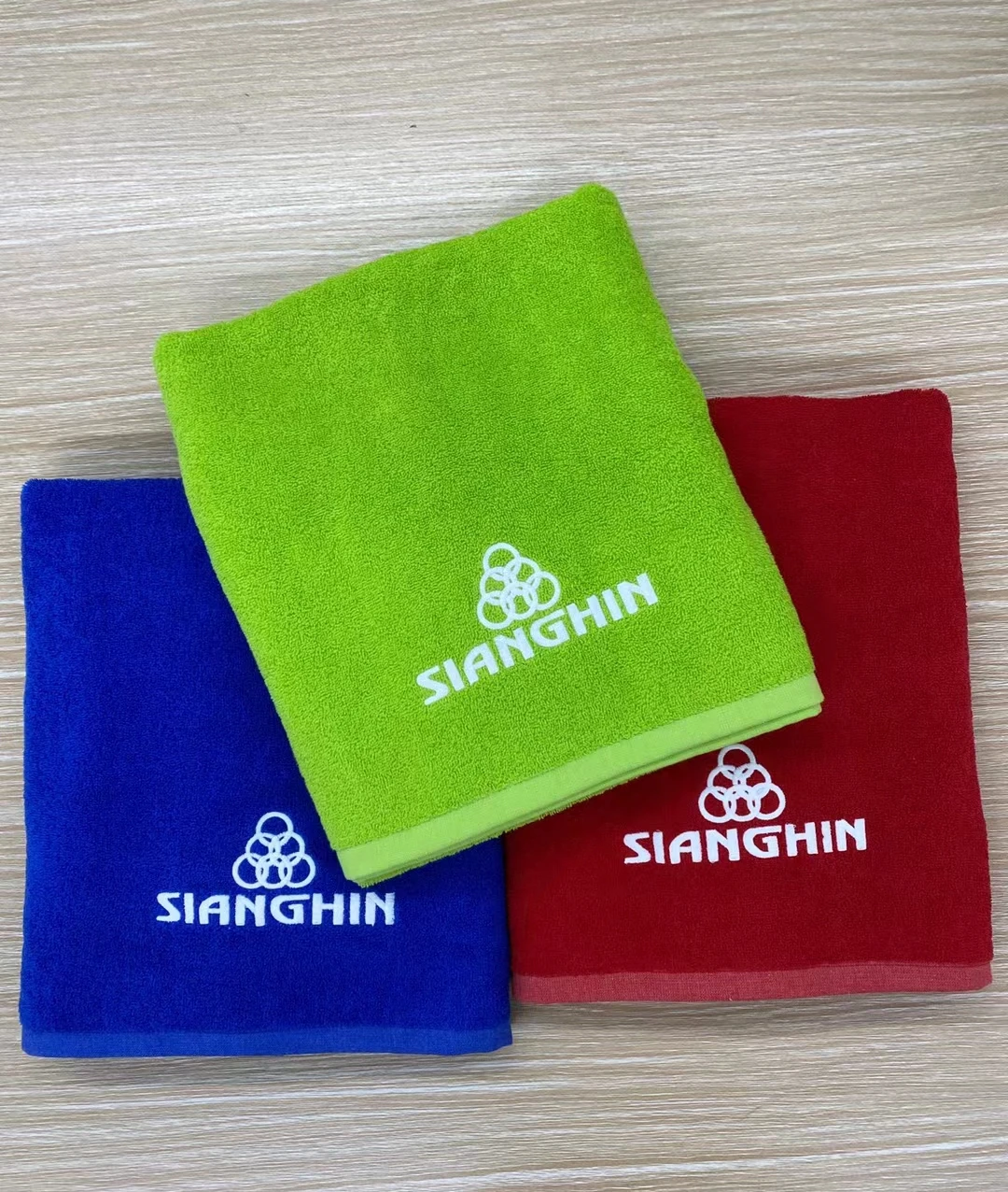 Wholesale 100% cotton face towel white custom hand towels with embroidery logo for washcloth