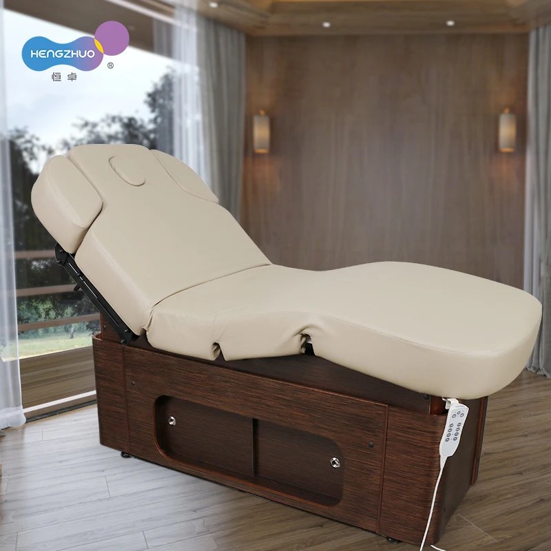 Luxury Spa 4 Motors Electric Adjustment Ultra Soft Massage Table Bed