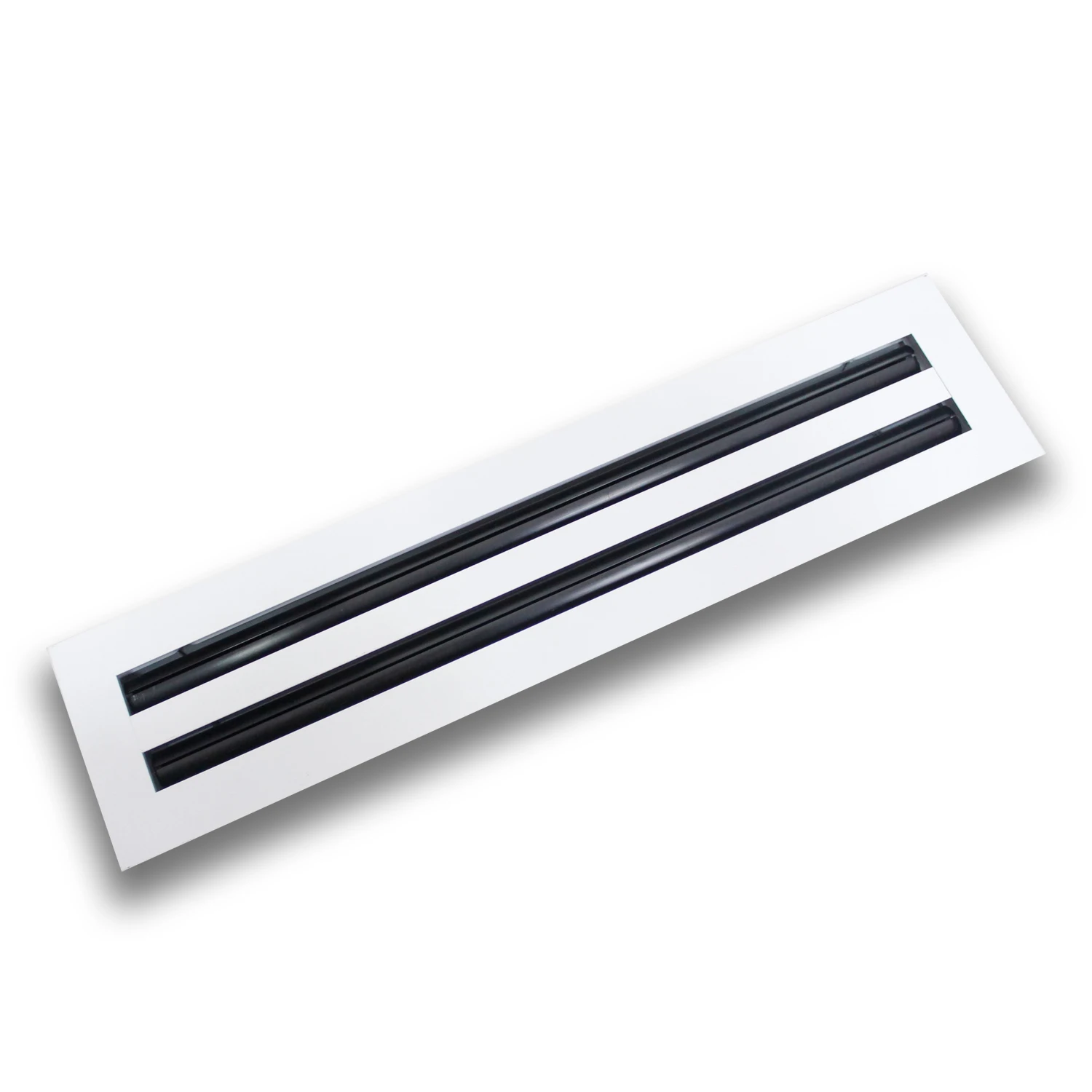 10' 12' 18' 24' 72' Length Modern White AC Vent Covers  Double Slot Linear Slot Diffusers