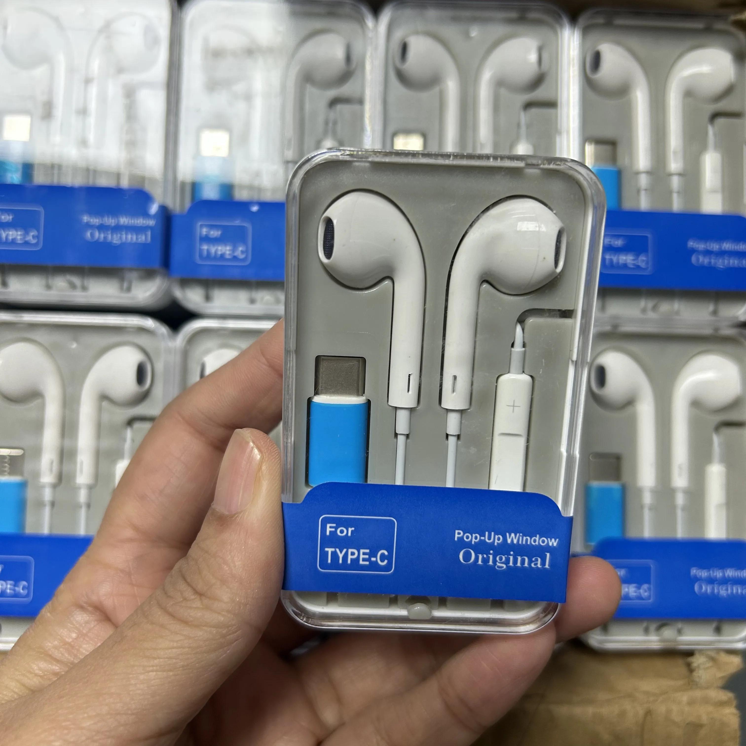 High Quality Type-C Wired Headphones for iPhone 15 Bass Boosted In-Ear Gaming Wired USB C Earphone with Mic Earbuds for Samsung