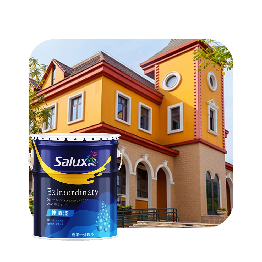 Salux Building Exterior Elastic Paint House Wallpapers/wall Coating Latex Exterior Wall Paint