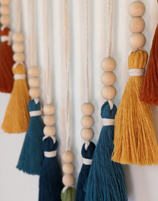 Manufacture customized Colorful Bohemian Macrame Beho Home Decor Wall Hanging