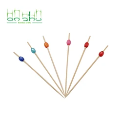 Customized bamboo decorative stick on wooden hearts