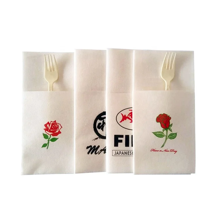 Rose Flower Pattern Airlaid Napkin Dinner Napkins From The Little Prince