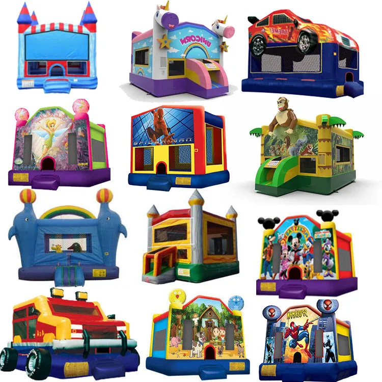 Tropical Beauty Inflatable Customize 2022 And Splash Tiki Island Bounce House With Balloons