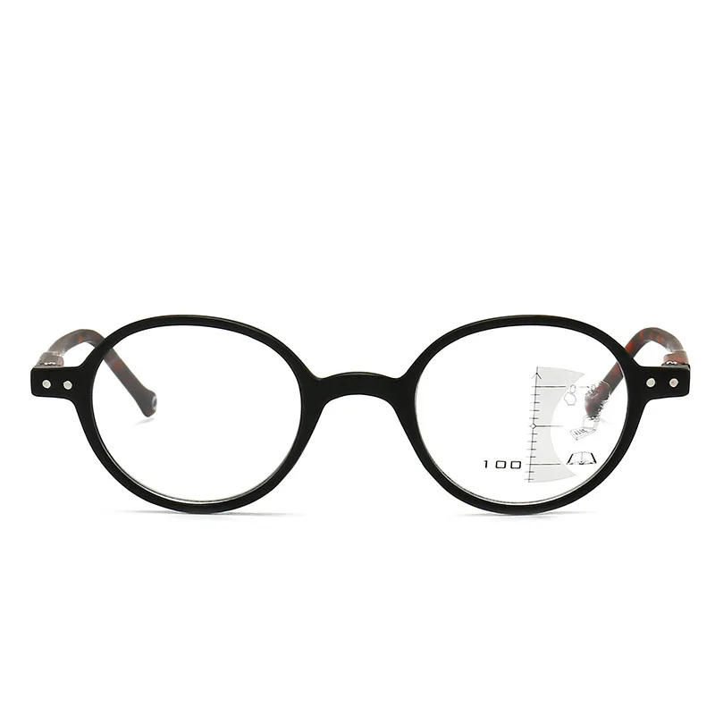 DOISYER 2022 Newest plastic retro classic round progressive multifocal anti blue light reading glasses for man and woman