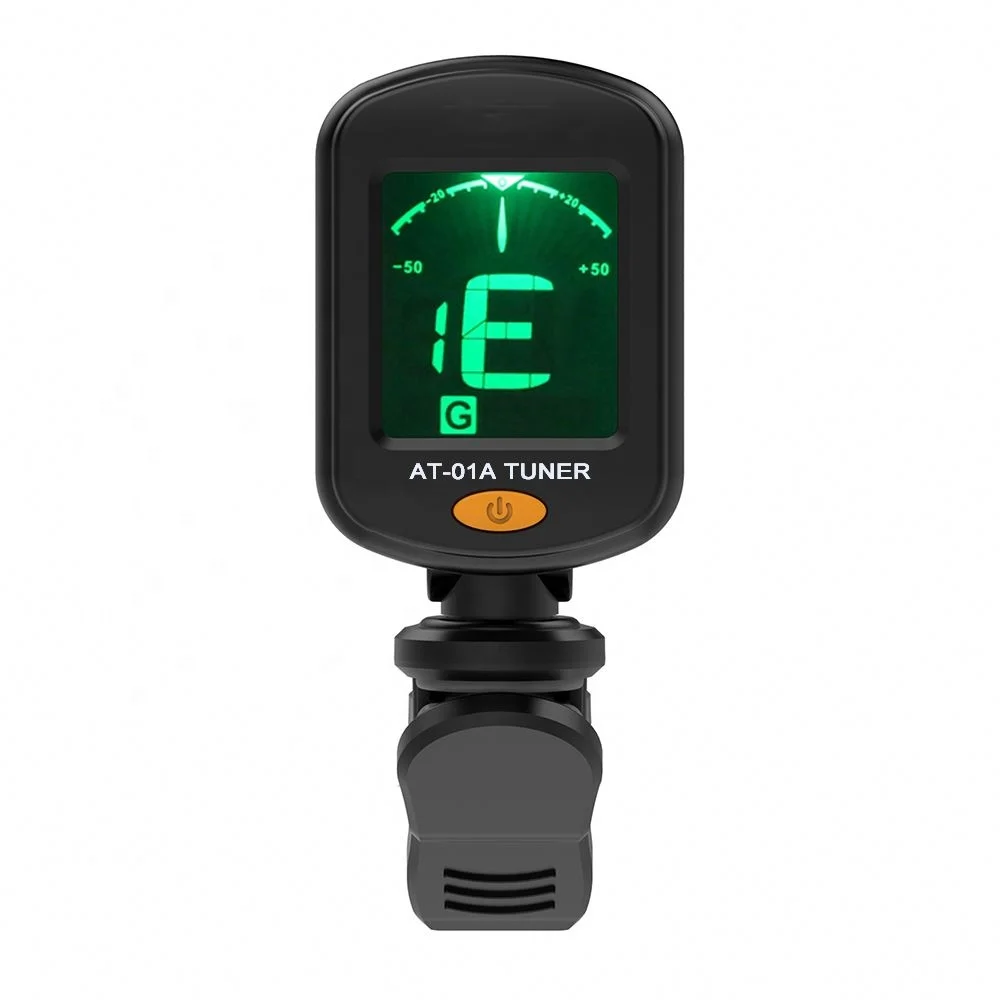 Guitar Tuner Rotatable Clip-on Tuner LCD Display for Chromatic Acoustic Guitar Bass Ukulele Guitar Accessories
