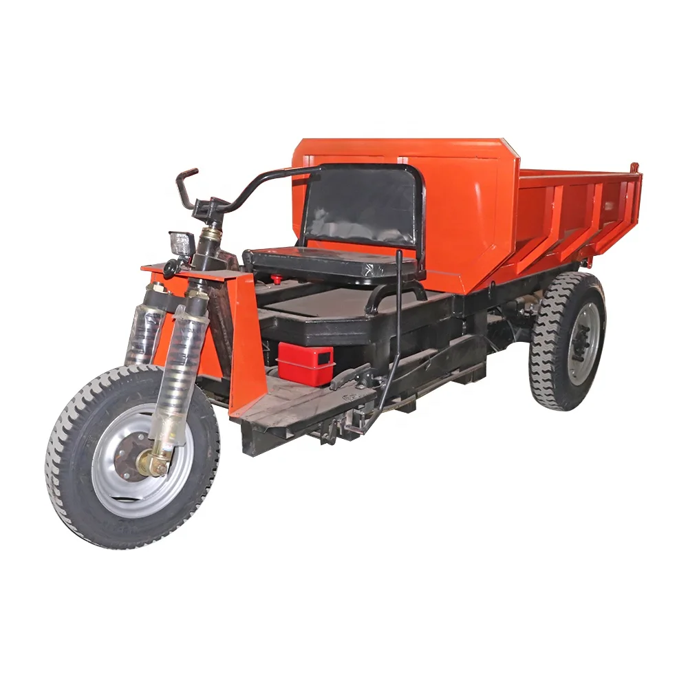 three wheel electric dumper truck  3 tons electric Tricycle for mining three wheel electric dumper for cargo