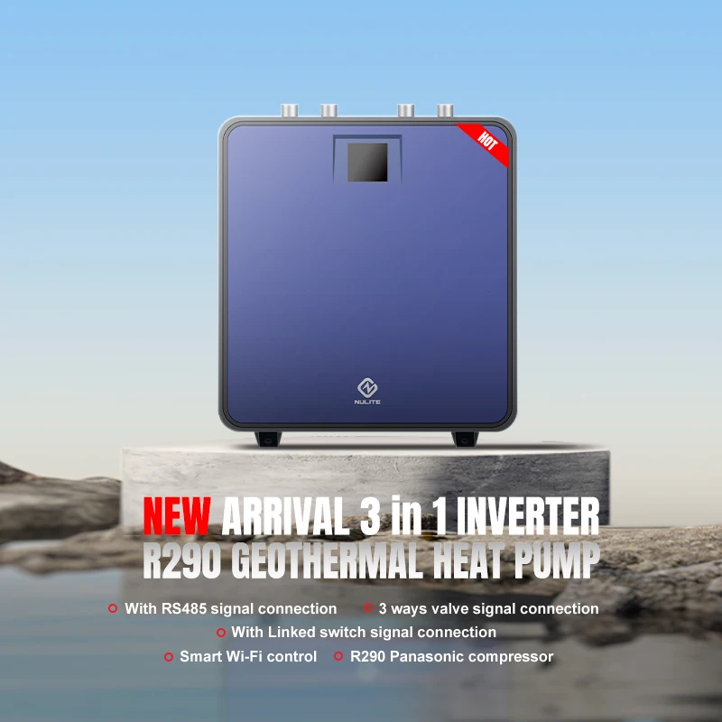 20KW water source heat pump geothermal heat pump for heating cooling DHW