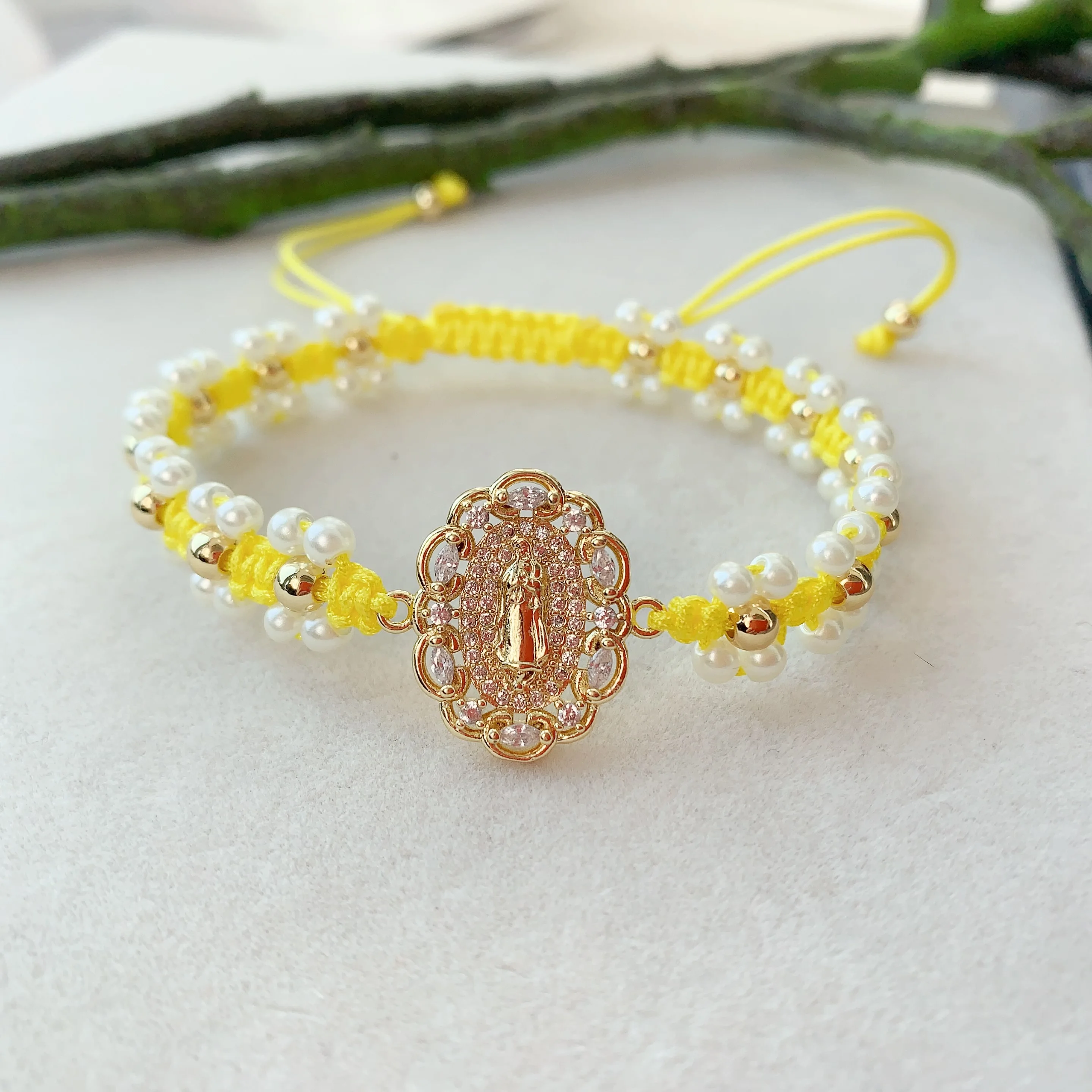 BD- C2645 лидер продаж плетеные вручную регулируемые браслеты красочный дизайн браслет для девочек католический Святого