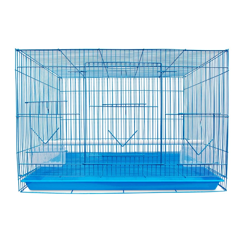 60cm Iron Wire cage perroquet Bird Breeding Pet Cages Import Quality White Parrot Bird Carrier Cage With Standing