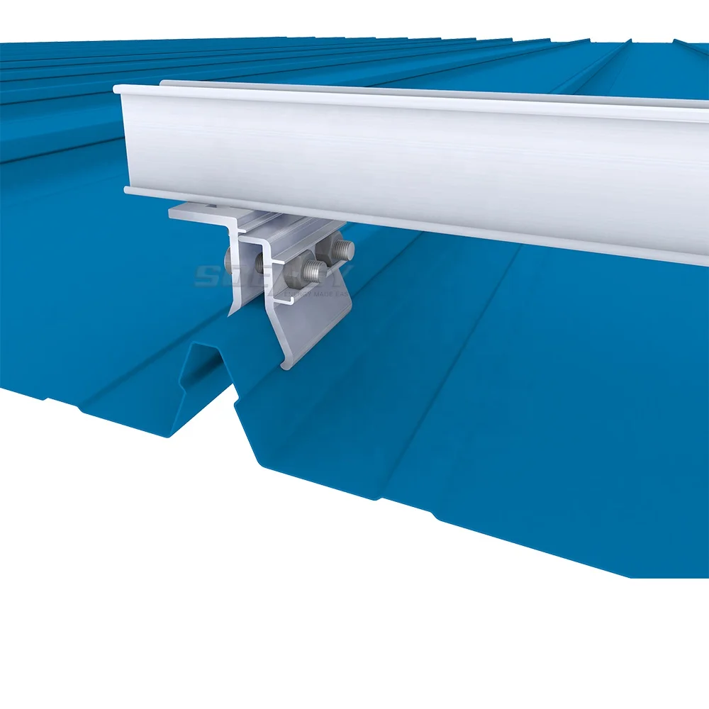 Soeasy aluminum solar panel roof mount clip lock pv system rack clamp