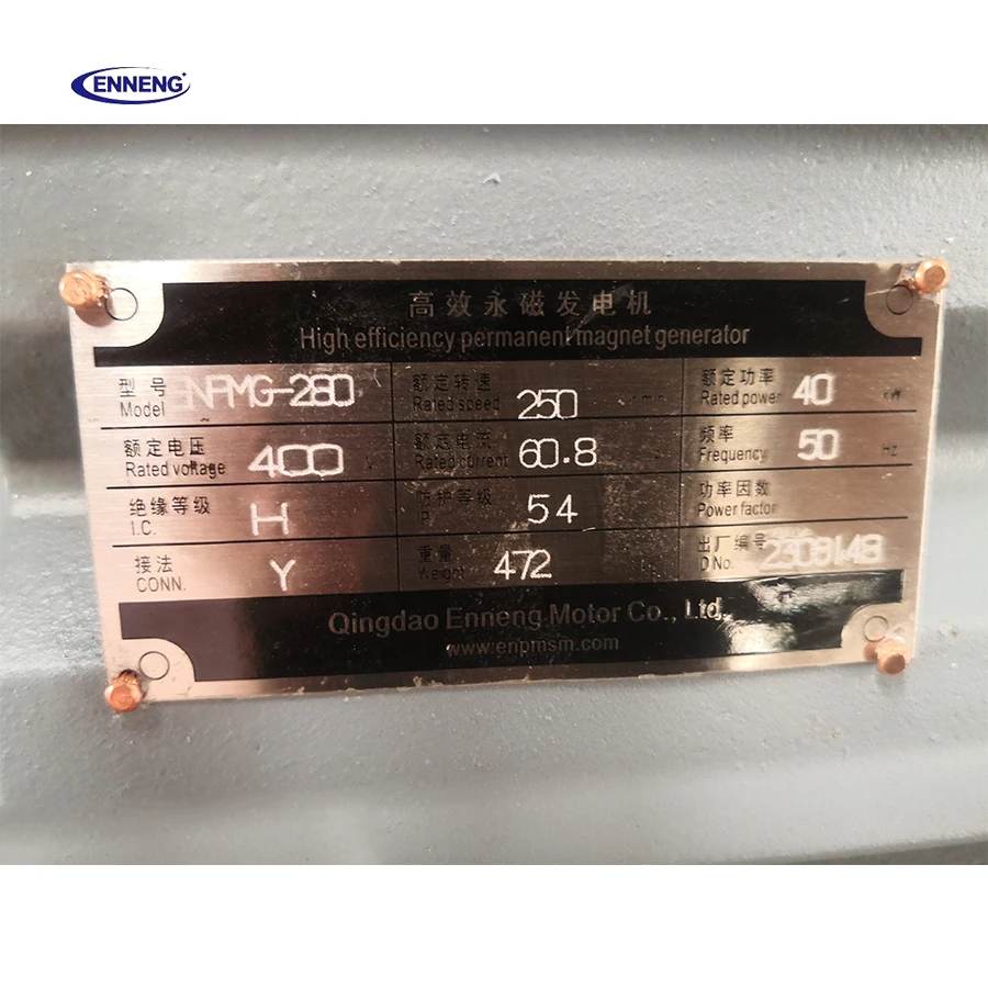 Enneng high power 3 phase permanent magnet motor power generator rotor for wind turbine alternator