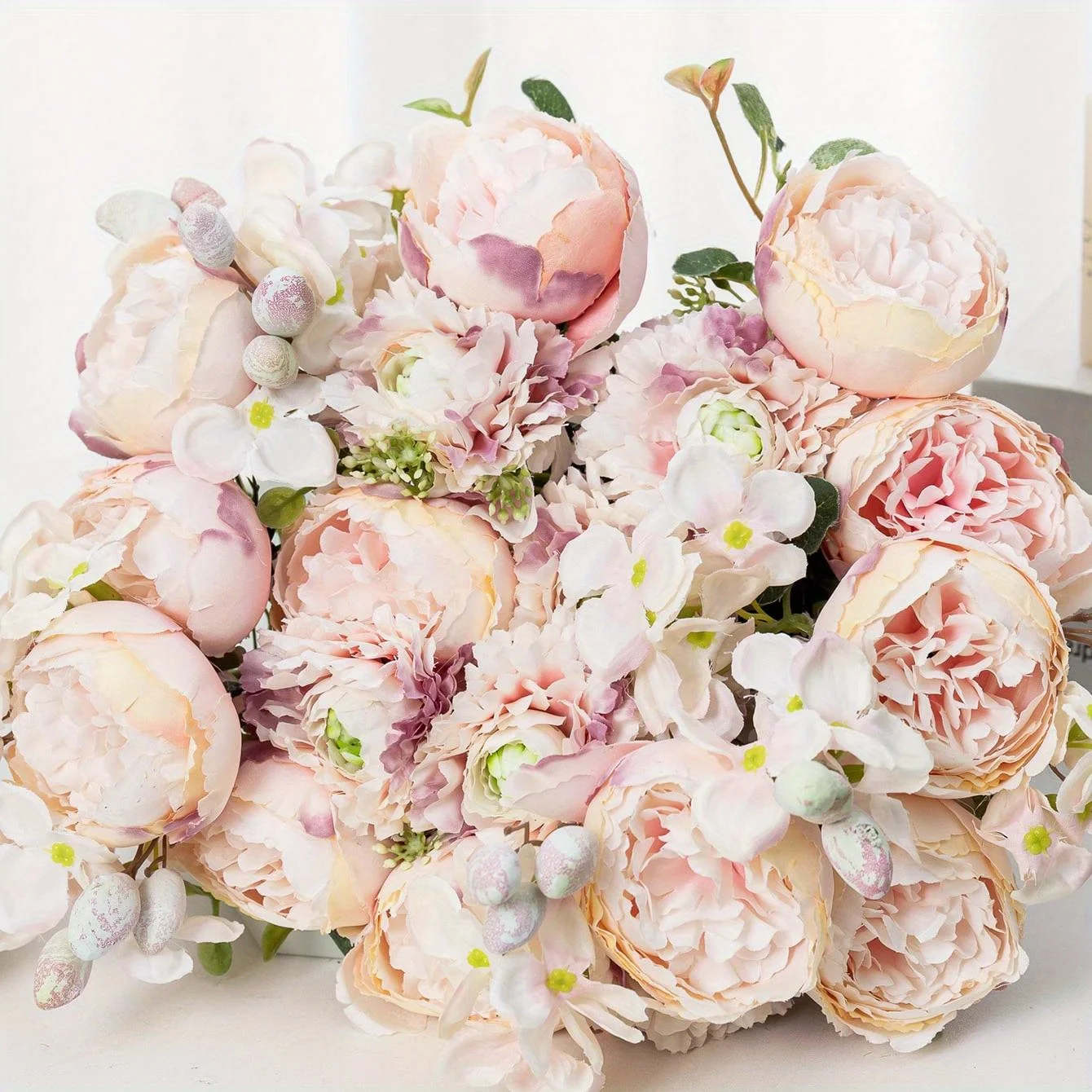 1pc Flowers Fake Peony Bouquet Faux Silk Artificial Flower For Wedding Centerpieces Bouquets DIY Floral Decor Home Decoration