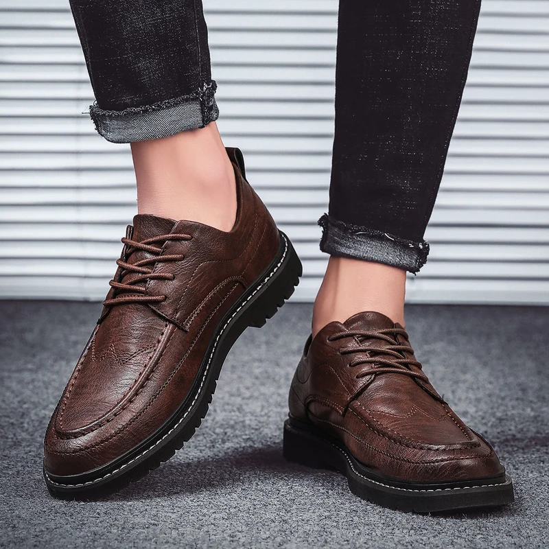 2020 mens leather shoes sneakers red  Casual school  men leather shoes genuine