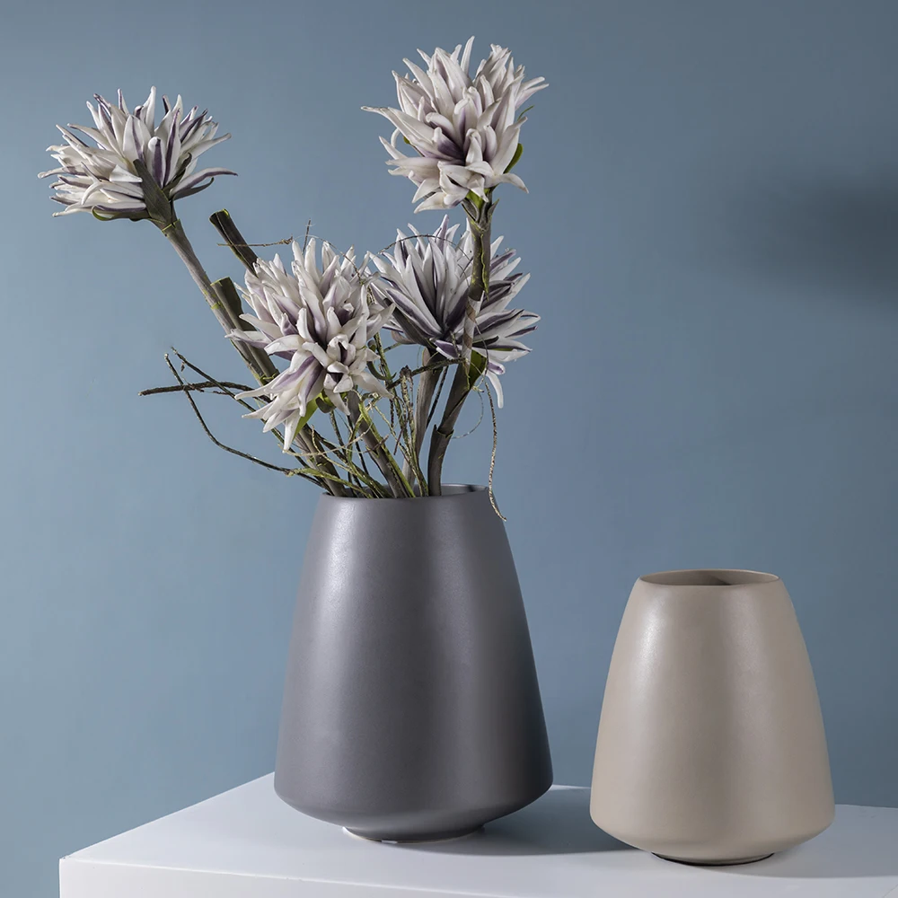 Merlin Living Colored Matte Ceramic Decoration Flower Vase For Chaozhou Ceramic Factory Wholesale
