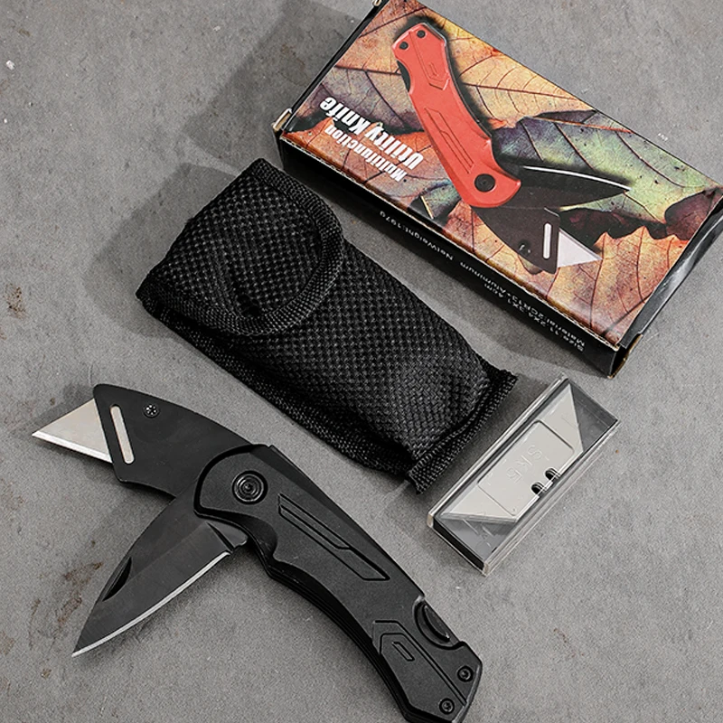 Utility Folding Knife Multi Tools Pocket knife Two Blades