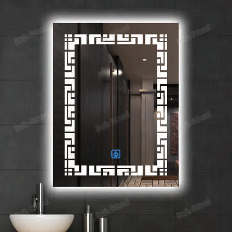 New Arrive Bathroom Modern Touch Mirror Led Smart Glass Mirror With Led Light