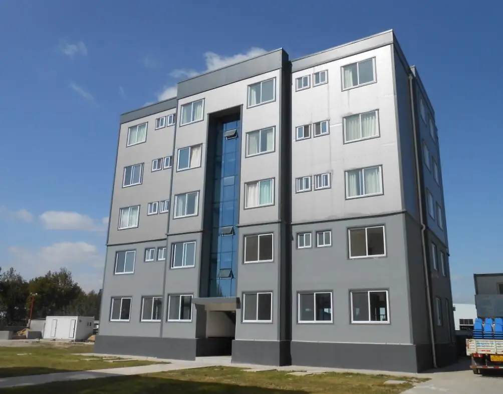 Steel Structure High Building 5 Stories Prefab Apartment House