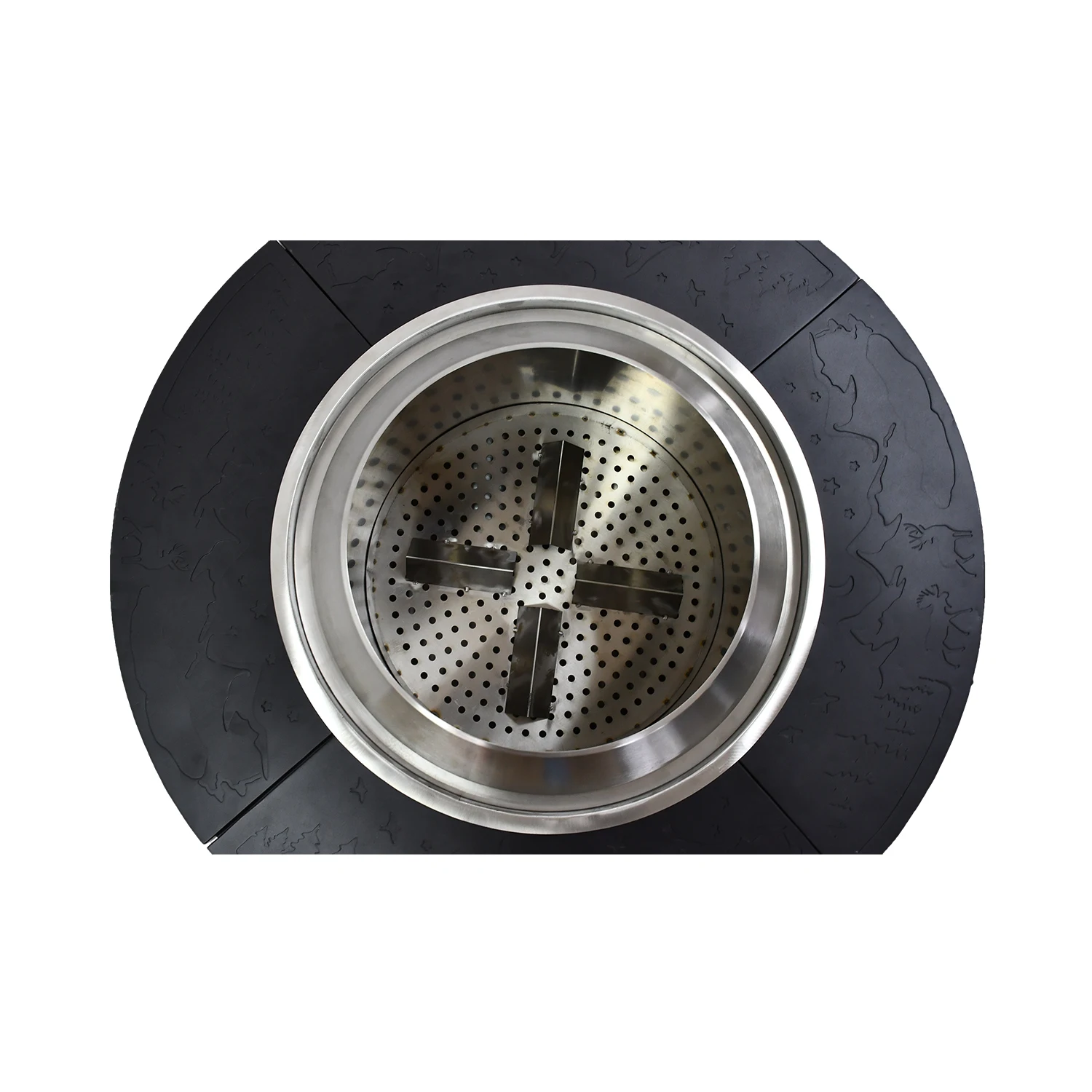 Contemporary Popular Stainless Outdoor Bonfire Firewood Surround Smokeless Fire Pit Table