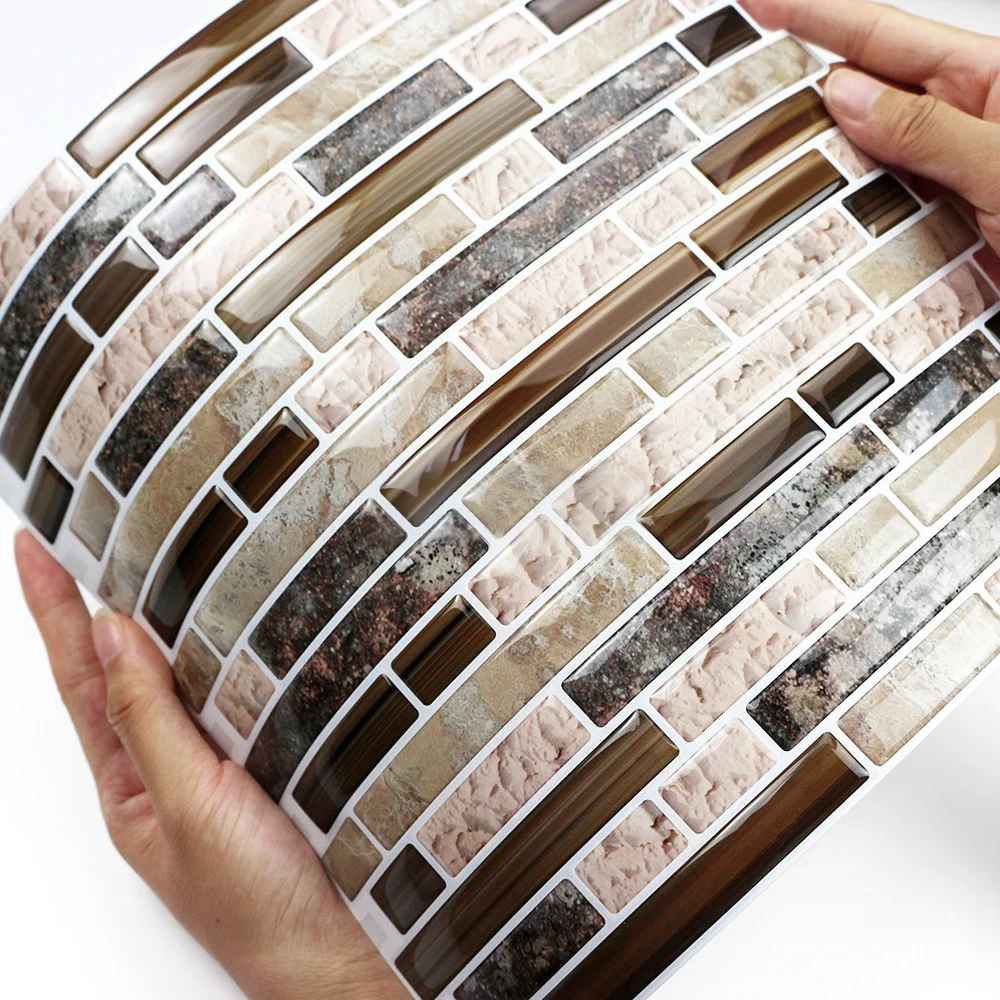  Самоклеящиеся DIY декоративные обои 3D из водонепроницаемого материала и smokeproof Современные настраиваемые